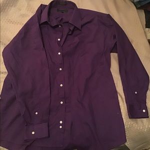 Purple button up women’s long sleeve